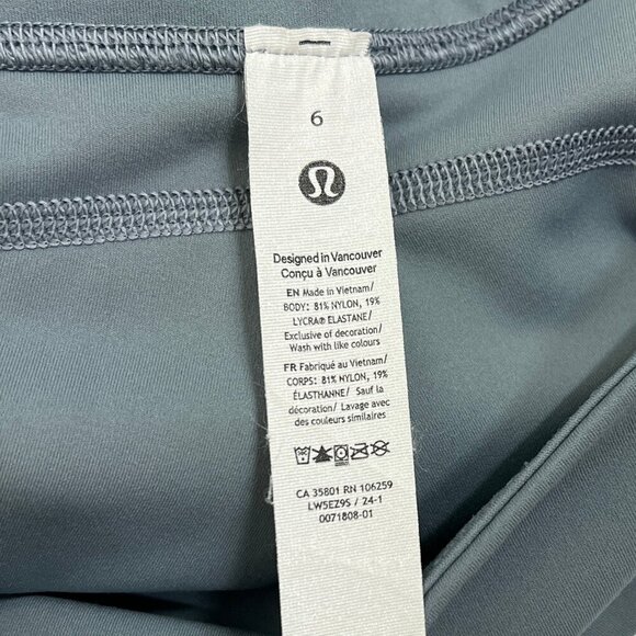 Lululemon Groove Super-High-Rise Flared Pant Nulu Chambray - Picture 8 of 11